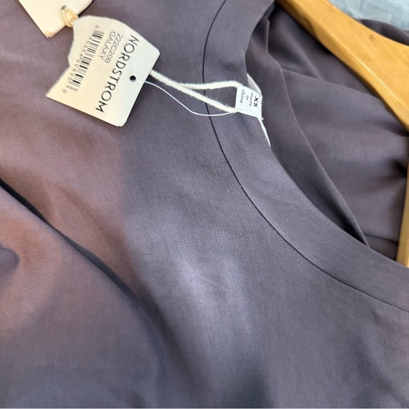 New Heartloom Side Cut Out Short Sleeve, Back Knot, Midi Dress in Galaxy XS - Picture 10 of 16